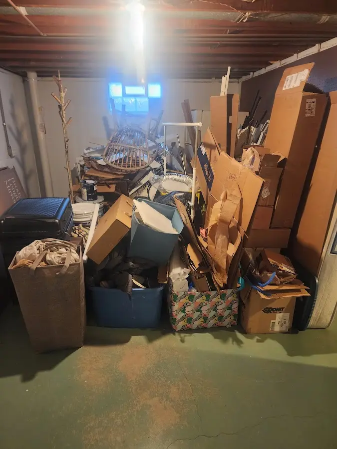 Roll-off dumpster container at job site for 20 Yard Dumpster Rental in Columbiana